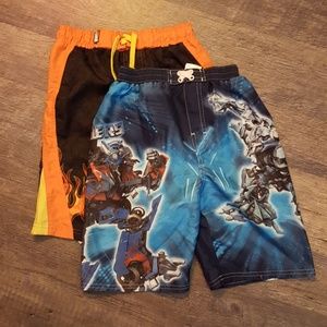 Bundle of two boys swim trunks, size M